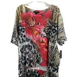 Style & Co . Women's Isla Bonita Floral Cheetah Top Photo 0