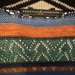 Peruvian Connection  Blue and Orange Long cardigan Photo 2