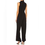 1. State Mock Neck Belted Wide Leg Jumpsuit in Rich Black Photo 1