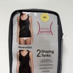 Simply Yummie Heather Thomson 2 Pack Shaping Tank M/L Scoop V Neck Reversible Black Size M Photo 1