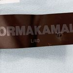 Norma Kamali OVERSIZE BF RUFFLE NK SHIRT Dress Powder Blue Large L Photo 9