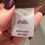 L'Academie  Revolve Chrisa Crop Tie Blouse Olive Green Size Small NWT Linen Photo 8