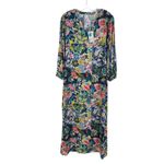 Johnny Was  Puff Sleeve Maxi Dress Swim Cover Up Layla Print Size XS Photo 5