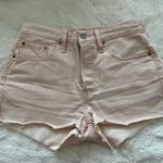 Levi's NWOT Levi’s 501 Women’s denim jean button fly pink shorts size 28 Photo 0