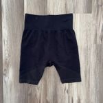 JoyLab Women's High Rise Ribbed Biker Shorts – Black/Brown Size Medium Photo 3