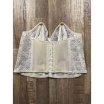 Vintage 1980's Women's Lady Marlene White Rosette Bustier Top size 40D Coquette Photo 1