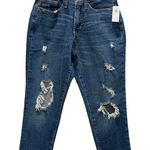 Old Navy High Rise Curvy OG Straight Jeans Medium Wash Women’s Size 0 Petite NWT Photo 0