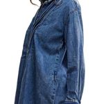Free People After Hours Denim Oversized Top (Size M) Photo 2