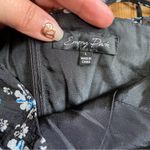 Lulus NWOT Charming Invitation Black Floral Tie-Strap Drop Waist Midi Dress Photo 7