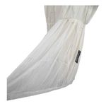 Modcloth  Dress White Shimmer Pleat Vtg Inspired Chiffon Romantic Mini Large New Photo 2