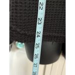 Andree by Unit Andree' By Unit Black/Gray Waffle Knit‎ Long Chiffon Snake Sleeves Blouse Size M Photo 2