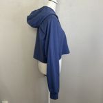 Gymshark Cropped Hoodie Blue Size Medium *flaw Photo 1