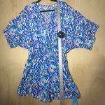 Cupshe  Abstract Print Drawstring Romper Size Medium Photo 4