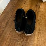 Kate Spade black suede fringe zip desert boots Photo 3