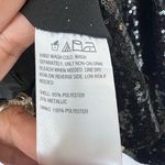 NWOT Colleen Lopez Sparkling Black Sequin Moto Jacket L Size L Photo 5