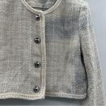 RTR Great Jones Cream Tweed Button Front Tweed Cropped Jacket Sz 10 Photo 7