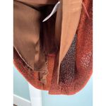 Tracy Reese New York Fringed Collar Dress Size 4 Rust Textured Sheath Photo 6