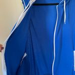 Victorious sleeveless hoodie royal blue full zip hooded pockets Women’s sz M Size M Photo 3