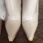 Simmi London SAFIYA NUDE FAUX CROC PRINT METAL TOE CAP STILETTO ANKLE BO… Photo 4