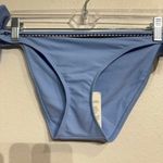 Lemlem  Sky Blue Lena Diamond Jacquard String Bikini Bottoms Sz XL NWT Photo 3