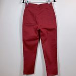 Wilfred Free Aritzia Red Denim Button Fly High Waisted Belen Women Jeans Size 6 Photo 1