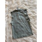 SKIMS  Cotton Jersey Mock Neck Tank Mineral Size Small Photo 4