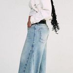 We The Free Ripple Wide Leg Cropped Jeans in Little Coast Size 28L Photo 1