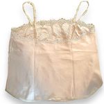 Victoria's Secret Vintage 80s Gold Label VS Baby Pink Scalloped Lace Eyelet Cami Photo 6