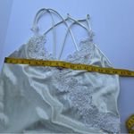 California Dynasty Off White Nightgown Gown Lace and Beaded trim Medium Photo 8