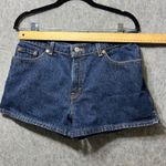 Levi's Vintage 90s  Denim Shorts‎ High Waist Dark Wash Size 11 JR Made USA Photo 1