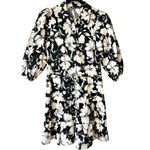 ZARA  Black & Cream Floral Shirt Dress Size XS Photo 1