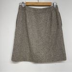 Talbots  Grey Silk & Wool Blend Pencil Skirt Womens 6P Dark Academia Tweed Preppy Photo 6
