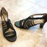 Ellen Tracy Miles leather open toe heels s… Photo 0