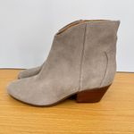 Nine West  Tristan boots women's 8.5 ankle western tan suede leather block heel Photo 2