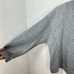 Z Supply  Gray V-Neck Split Neck Sweatshirt Pullover Casual Comfort Cozy Lounge Photo 5
