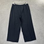 Habitat  Clothes To Live In Pull On Wide Leg Pants Black Linen Lagenlook W Medium Photo 1