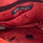 LUG SWIVEL LIKE NEW CAT PRINT NYLON CROSSBODY BAG WINE & PINK EXPANDABLE‎ DEPTH Red Photo 7