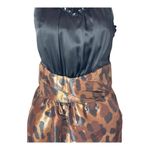 Alexia Admor Dress Women Medium Black Brown Leopard Print Jeweled Cocktail NWT Photo 4