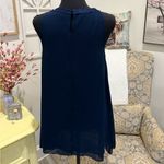 Max Studio  Dark Blue Dress with Lace Accent Photo 3