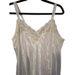 Oscar de la Renta Pink Label White Lace Trim Satin Slip Dress L Wedding classic Size L Photo 2