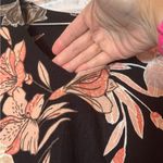 Nicole Miller Original Floral Print Women's linen floral sheath V neck dress XXL Photo 1