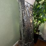 Anthropologie MAEVE One Shoulder Sequin Ruffle Maxi Dress Size XS Photo 9