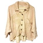 Free People We The Free Women's Shirt Jacket XS Pink Montauk Oversized Photo 0