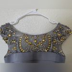 Sherri Hill  Gray Bodycon Dress Size 2 Photo 1