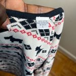 Marisa Christina Scottie Scottish dog pattern holiday Knit Cardigan Sweater Red Size L Photo 6