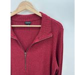 Torrid  Red Relaxed Fit Super Soft Plush Rib Quarter Zip Sweatshirt Women Size 2X Photo 4