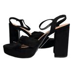 A New Day Black Riah Open Toe Ankle Strap Block Heels Size 9.5 Women’s NWT Photo 6