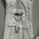 Aerie Women Denim Patch Pocket Overall Mini Dress Size XS Photo 1