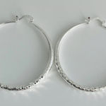 Urban Outfitters 925 etched hoops Photo 0