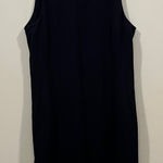 MM.LaFleur M.M.LaFleur Milano Drape Dress Ribbed Pima Modal black sleeveless Al Line size12 Photo 0